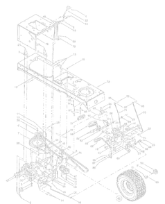 Part Location Diagram of 647-0047A Husky Shift Rod Assembly